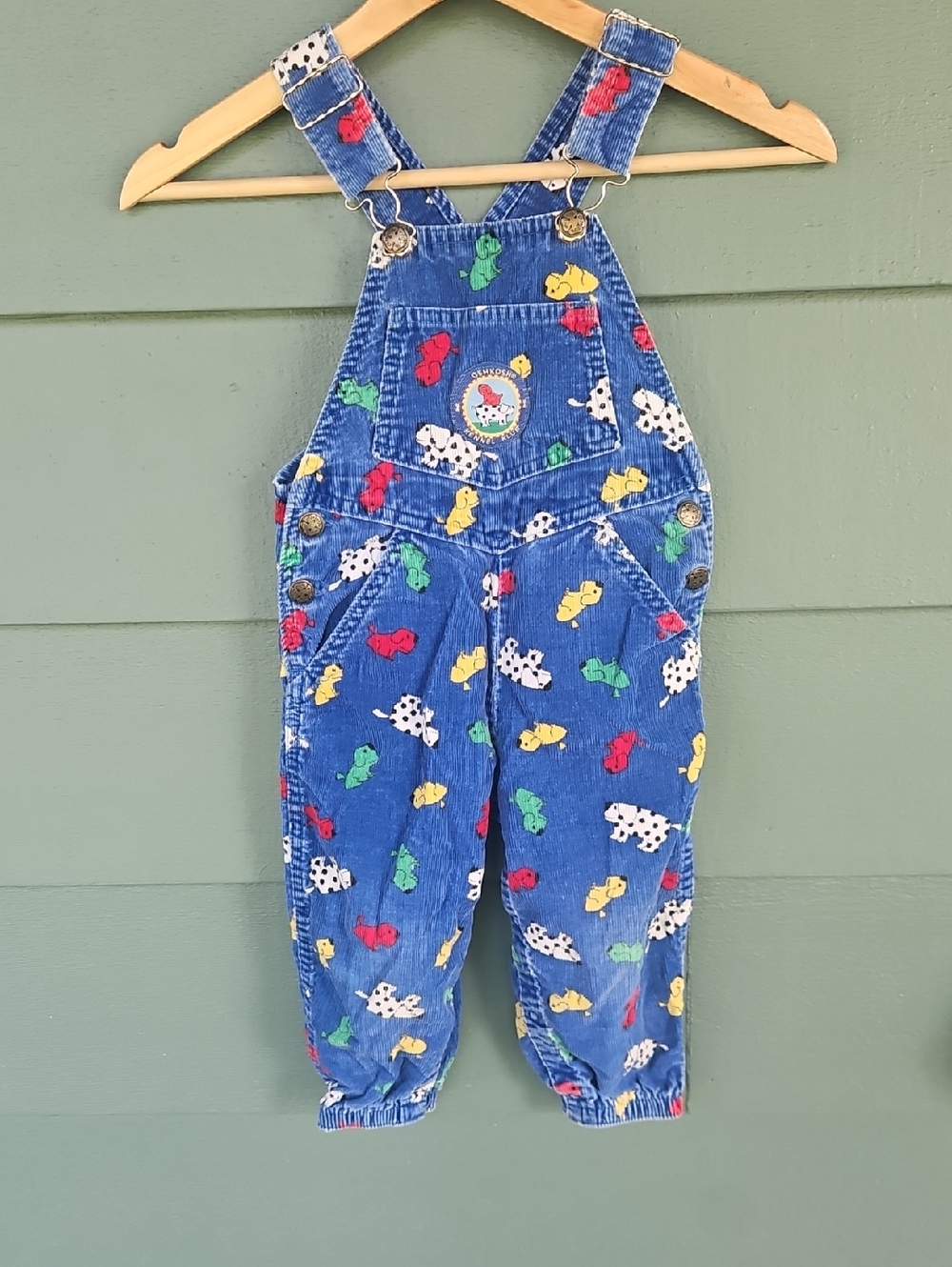 Vintage Oshkosh Corduroy Kenel Club Overralls